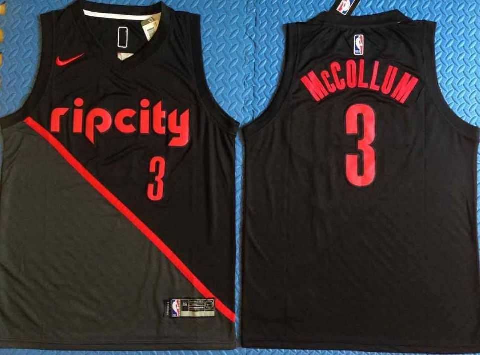 Blazers 3 C.J. McCollum Black City Edition Nike Swingman Jersey,We sell and wholesale Blazers 3 C.J. McCollum Black City Edition Nike Swingman Jersey on line form chian!
